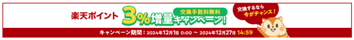 モッピー楽天ポイント3%増量キャンペーン